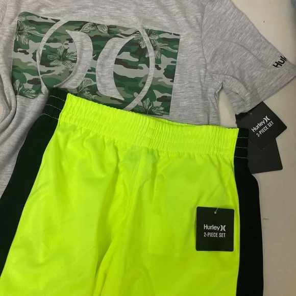 Hurley Big Boy neon camouflage shorts set - Picture 6 of 6